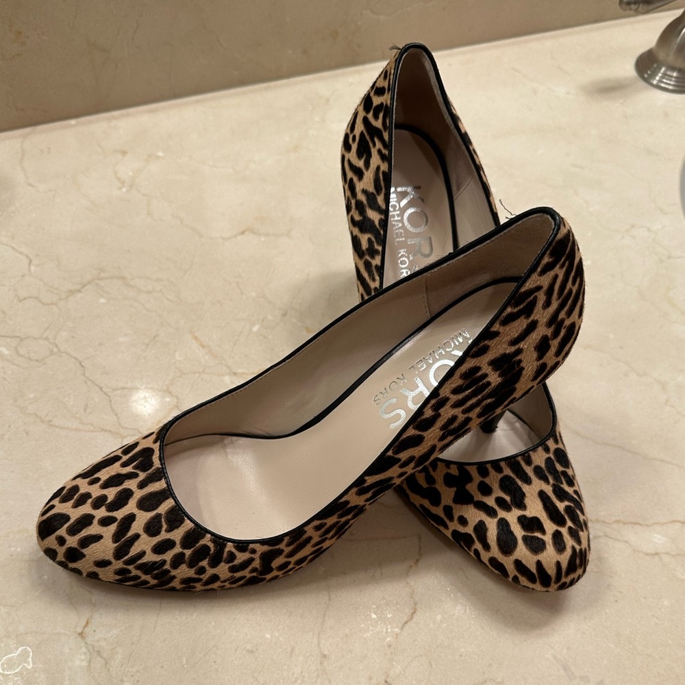 Michael Kohr's Horsehair Leopard Print Heels